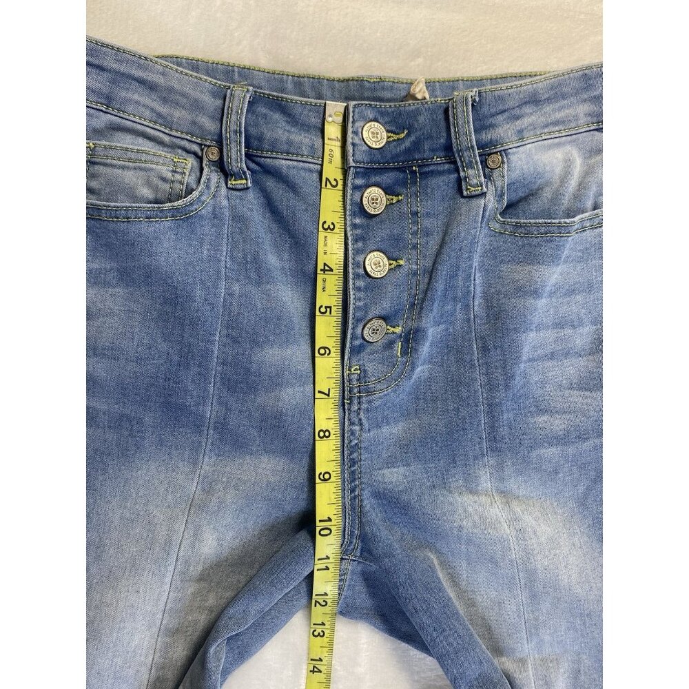 Altard State Super Flare Light Wash Jeans Sz 27 Stretch Button Fly High Waist - Picture 5 of 11